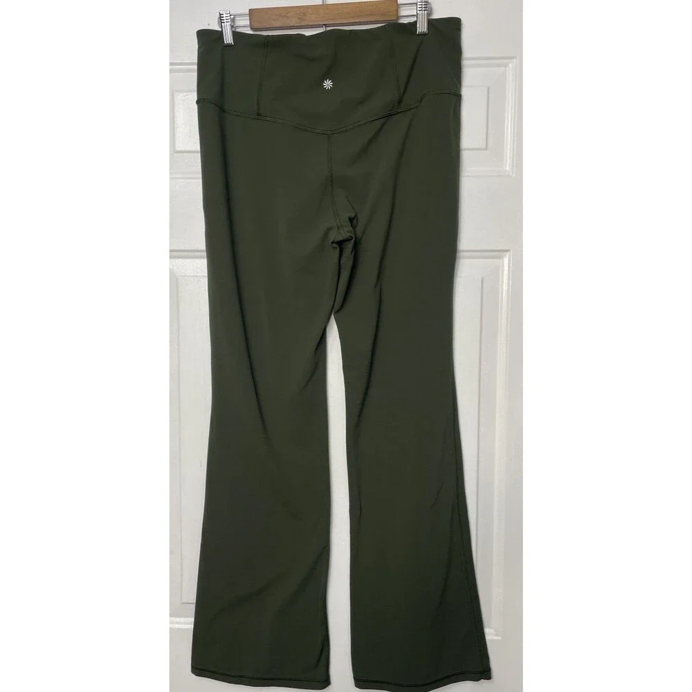 Athleta Elation Split Flare Pant Black High Rise Yoga Leggings